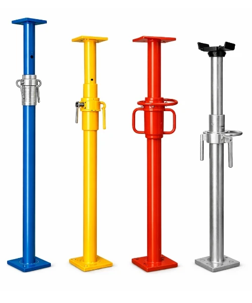 Color coated adjustable steel props for construction support